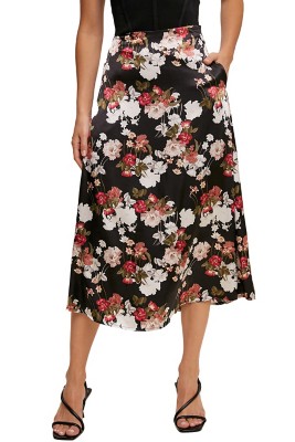 Women's Listicle Floral Print Satin Skirt | SCHEELS.com