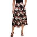 Women's Listicle Floral Print Satin Skirt