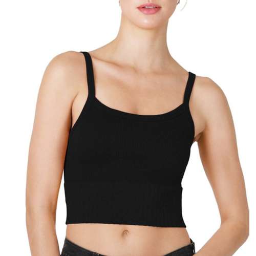 Women's NikiBiki Wide Ribbed Crop Tank Top