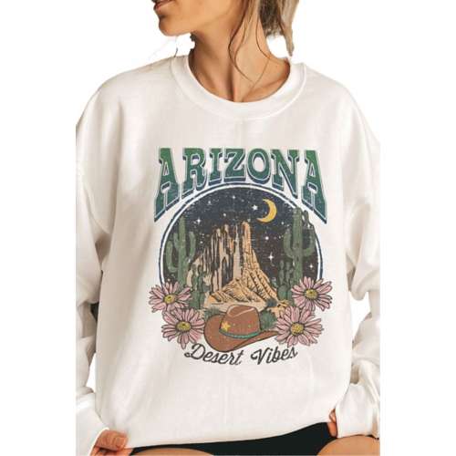 Women's Wild at Heart t-shirt med tryck Arizona Desert Vibes Crewneck Sweatshirt