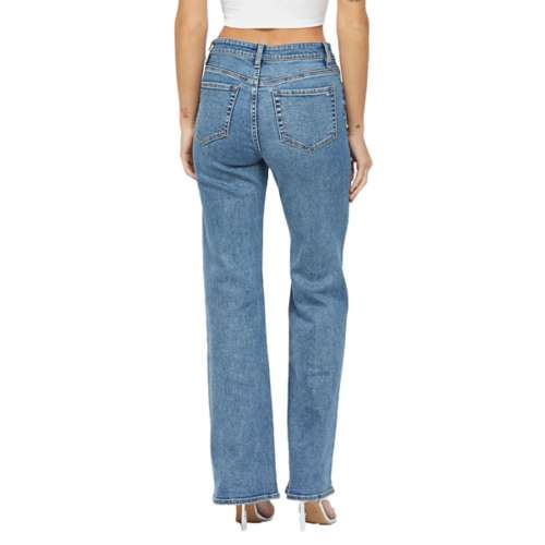Women's Mica Denim Pearl Relaxed Fit Wide Leg Jeans
