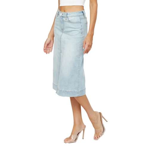 Women's Mica Denim Slit Skirt