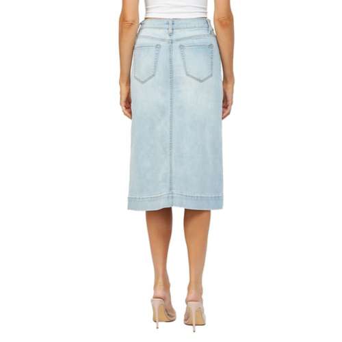 Women's Mica Denim Slit Skirt