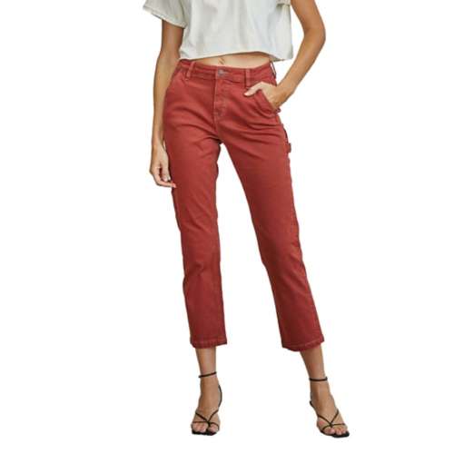 Women's Mica Denim Utility Crop Straight Jeans