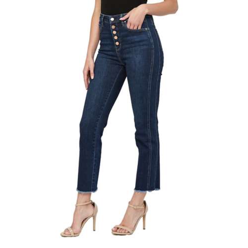 Women's Mica Denim Side Panel Slim Fit Straight Jeans