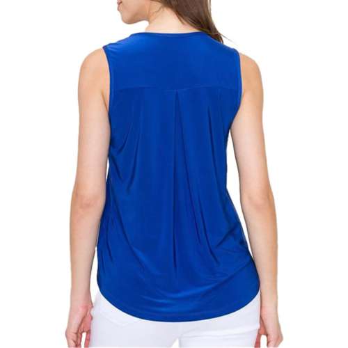 Women's Staccato Pleated Center Front Tank Top
