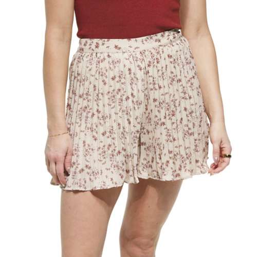 Women's Wishlist Floral Pleat Shorts