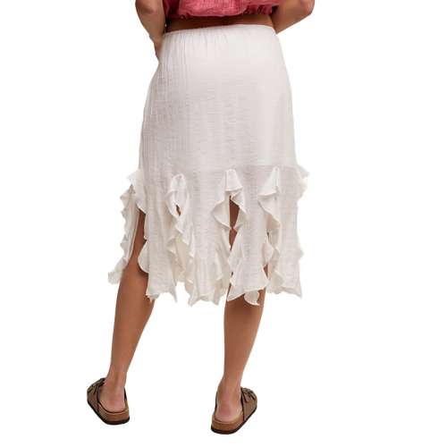 Women's Listicle Fringed Ruffle Skirt