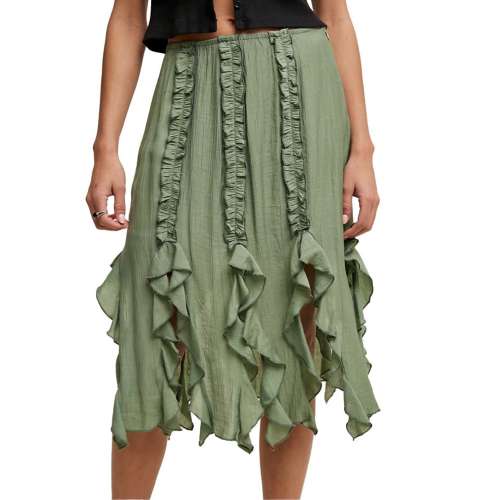 Women's Listicle Fringed Ruffle Skirt