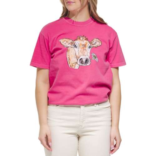 Women's A. Blush Spring Cow T-Shirt