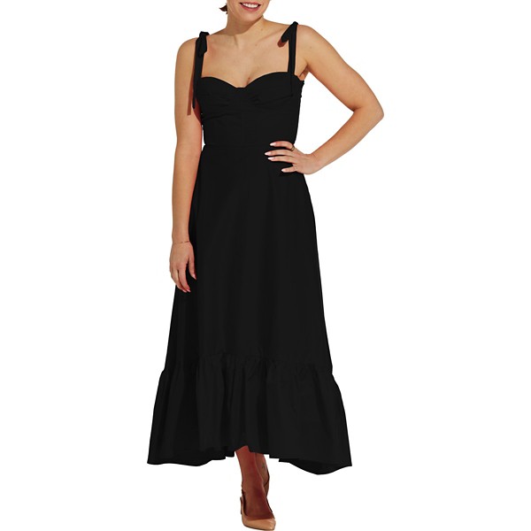 Women's DRESS FORUM Corset Maxi Dress Medium Black