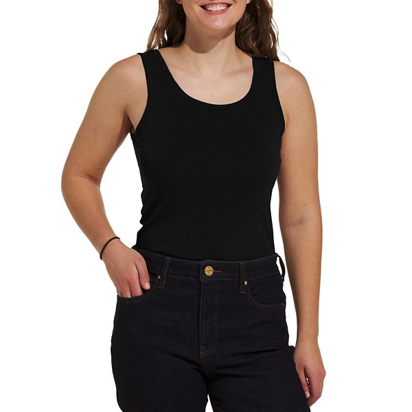 Women's 1902 and Co. Scoop Neck Tank Top 2XLarge Black