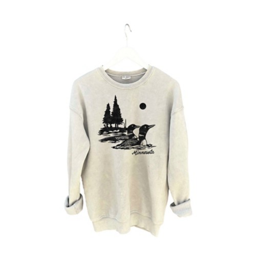 トップス 22AW ALONE inc Sweatshirt OATMEAL SIZE 2 Women's Oat Collective Minnesota Loon Crewneck Sweatshirt