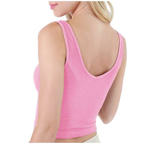 NIKIBIKI: MODAL STRIPED TANK TOP- NAVY
