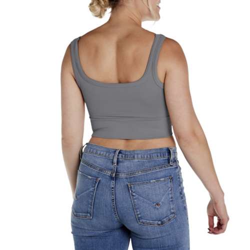 NIKIBIKI: CHEVRON KNIT TANK TOP- SERENE BLUE