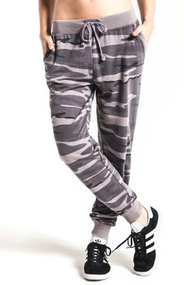 womens black camo joggers