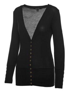 black button up cardigan women's