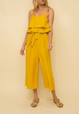 tiered ruffle jumpsuit