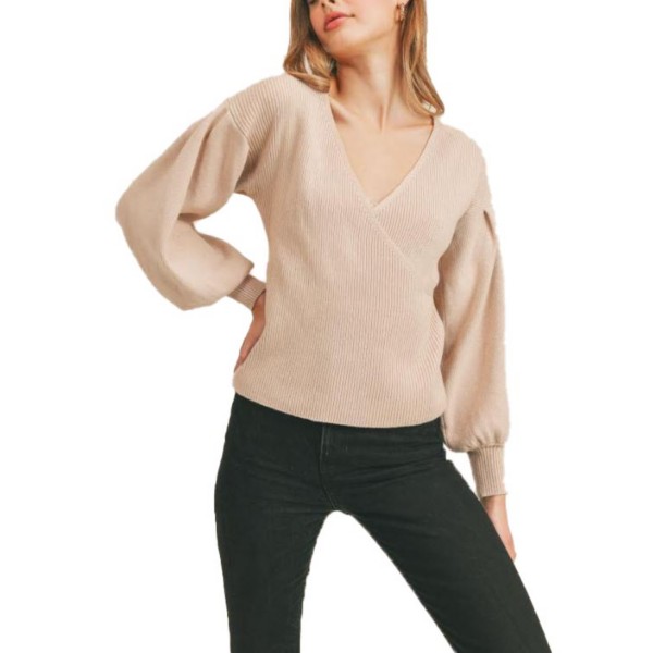Women's Lush Balloon Wrap Sleeve Sweater product image