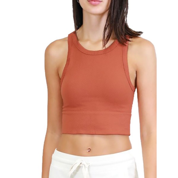 Women's NikiBiki High Neck Chevron Crop Tank Top product image