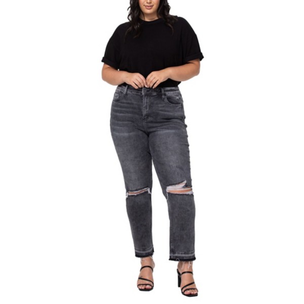 Women's Vervet Jeans Plus Revealed Hem Relaxed Fit Mom Jeans product image