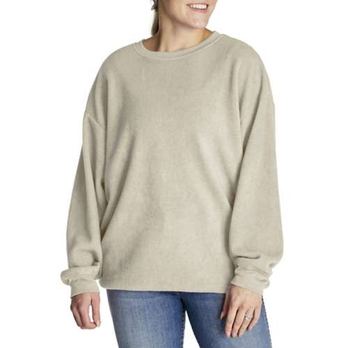 Women's Double Zero Oversized Textured Crew Sweatshirt