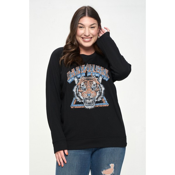 Women's Zutter Plus Easy Tiger Crewneck Sweatshirt product image