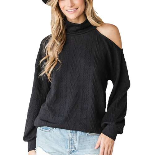 Women's First Love Plus Size Ribbed Pocket Pullover Sweater