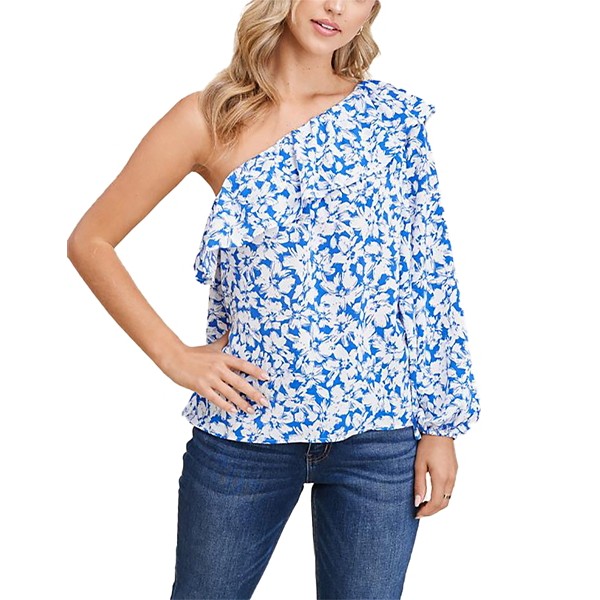 Women's Staccato One Shoulder Floral Top product image