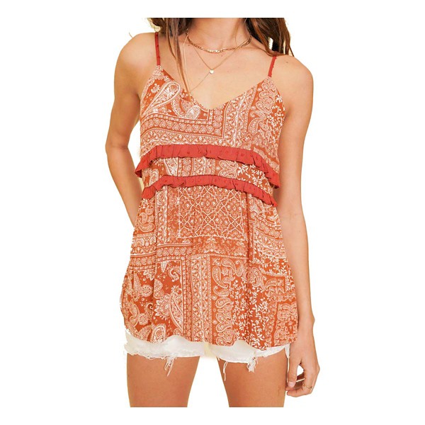 Women's Hem & Thread Patchwork Tank Top product image