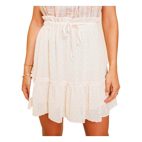 Women's Hem & Thread Swiss Dot Chiffon Skirt product image