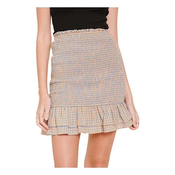 Women's Hem & Thread Gingham Smocking Skirt product image