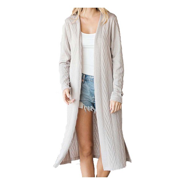 Women's First Love Plus Jaquard Knit Long Cardigan product image
