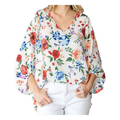 Women's First Love Plus Multi Floral Top
