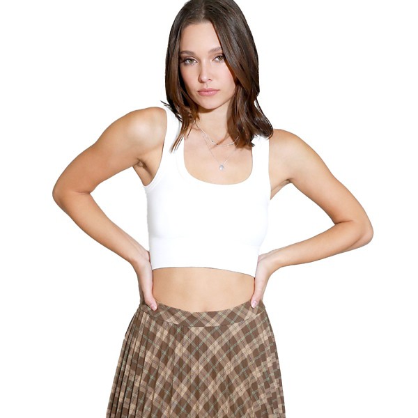 Women's NikiBiki Deep Scoop Crop Tank Top product image