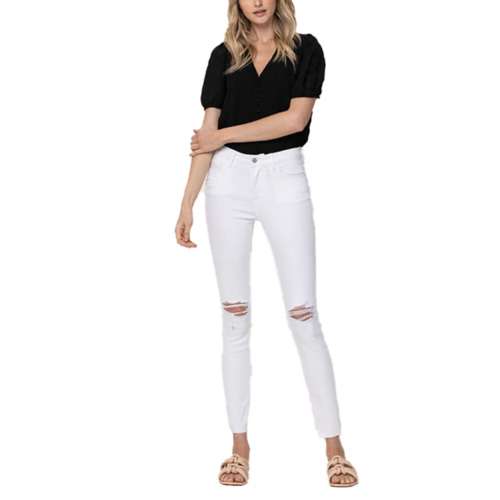 Women's Vervet Jeans Optic Mid Rise Ankle Slim Fit Skinny Jeans