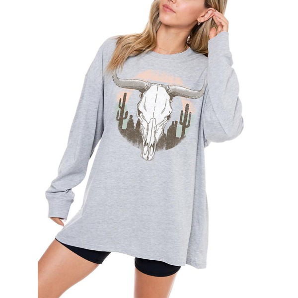 Women's Zutter Bone Skull Long Sleeve T-Shirt product image