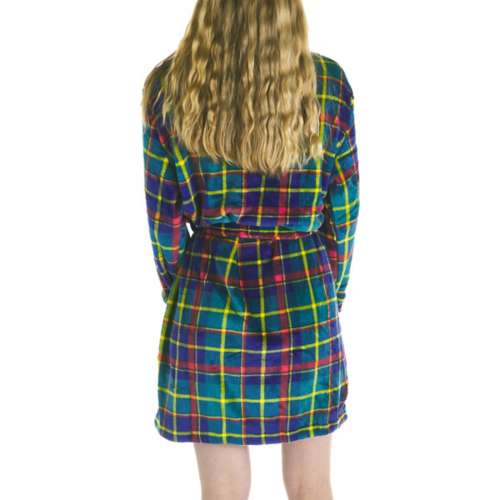 Adult Northpoint Trading Plaid Velvet Robe