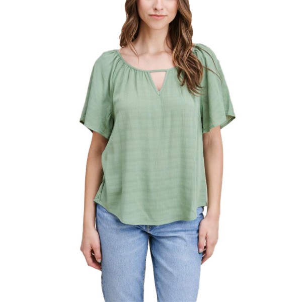 Women's Staccato Bell Sleeve Cut Out Top product image