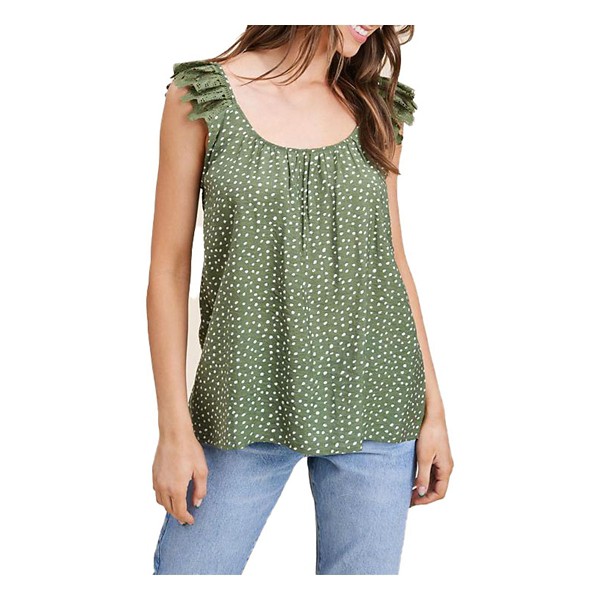 Women's Staccato Ruffle Dot Blouse product image