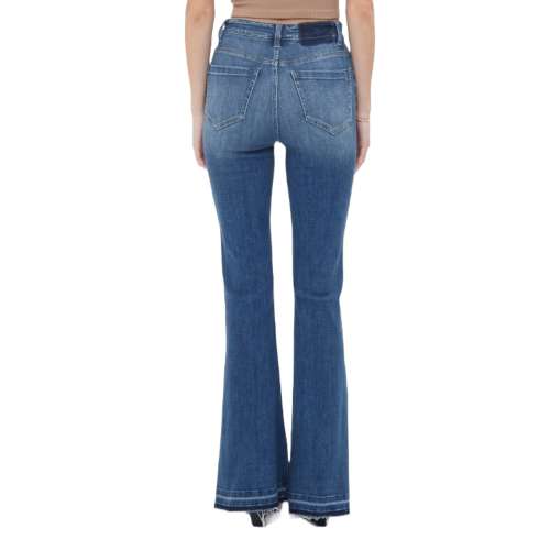 Women's Mica Denim 90's Vintage Side Slit Flare Jeans