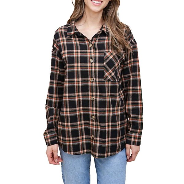 Women's Staccato Plaid Button Up Shirt product image