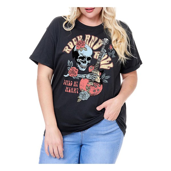 Women's Zutter Plus Rock N Roll Wild At Heart T-Shirt product image