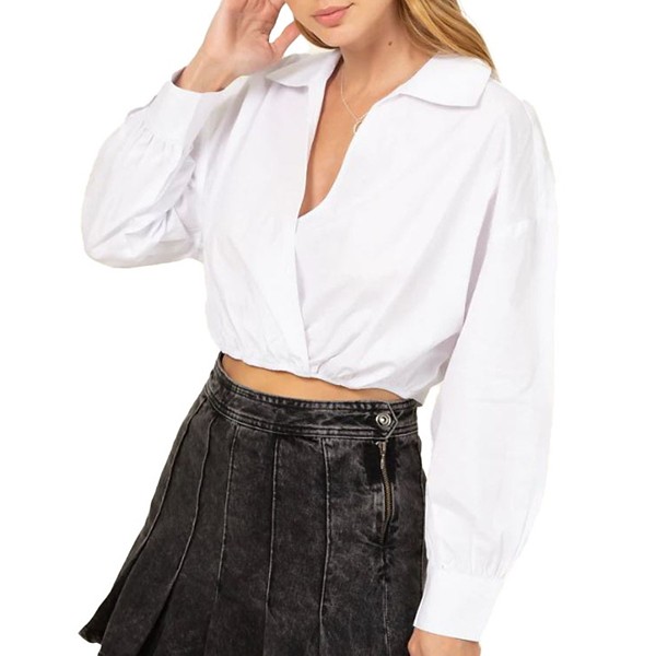 Women's Double Zero Cropped Blouse product image