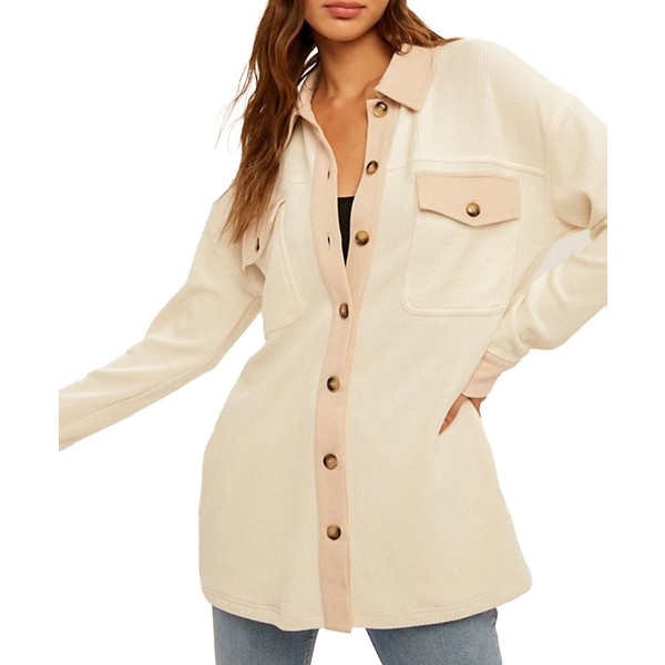 Women's Hem & Thread Ribbed Shirt Jacket product image