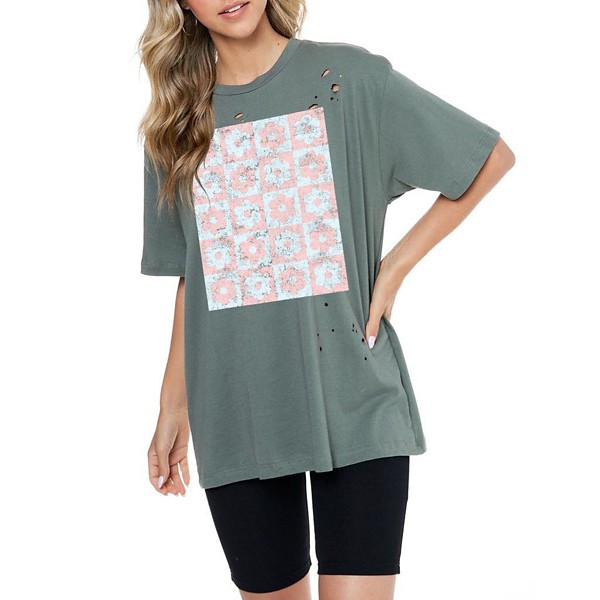Women's Zutter Floral Box Print T-Shirt product image