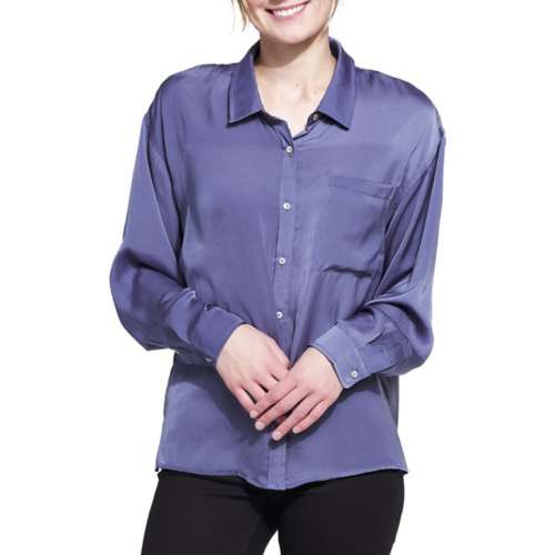 Women's Wishlist Satin Button Up Shirt