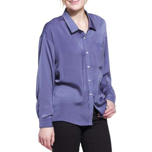 Women's Wishlist Satin Button Up Shirt