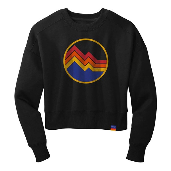 Women's Cows X Cacti Circle Mountains Cropped Crewneck Sweatshirt product image