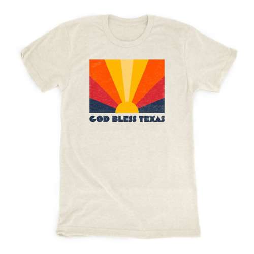Women's Cows X Cacti God Bless Texas T-Shirt